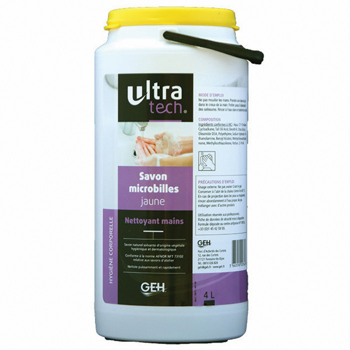 SAVON MICROBILLE JAUNE 4L