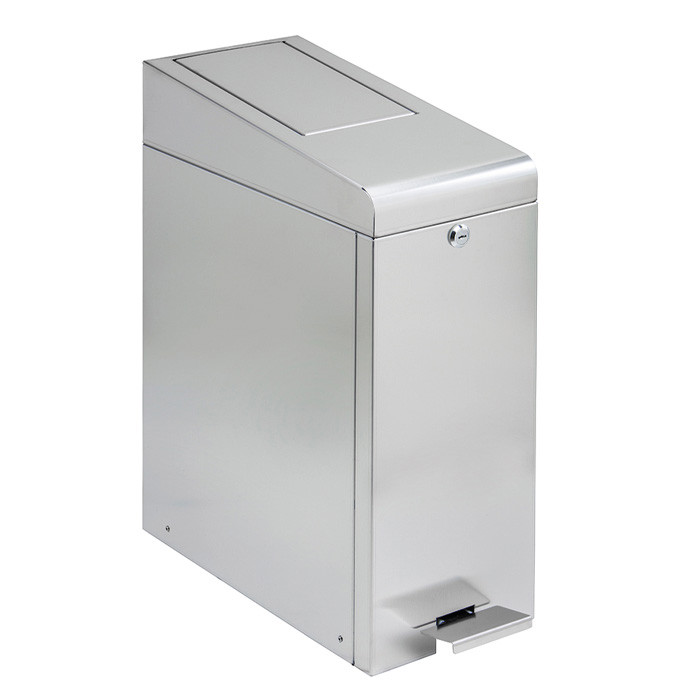 POUB PEDALE 45L HYG FEMIN INOX