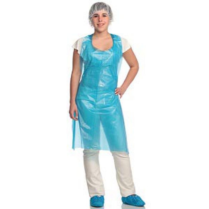 TABLIER GAUFRE 25µ BLEU X100