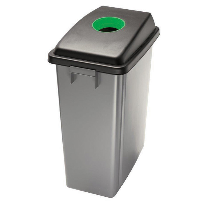 POUB TRI 60L GRIS COUV VERT