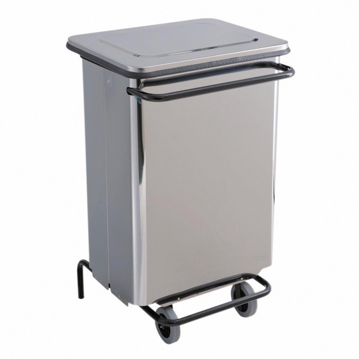 CONTENEUR MOB PED 70L INOX BRI