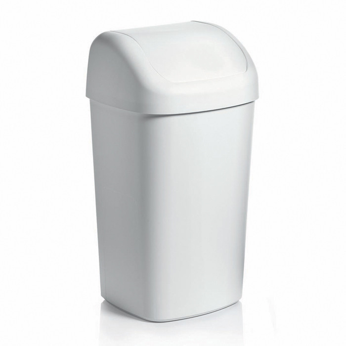 POUB PLAST 10L COUV BASC BLC