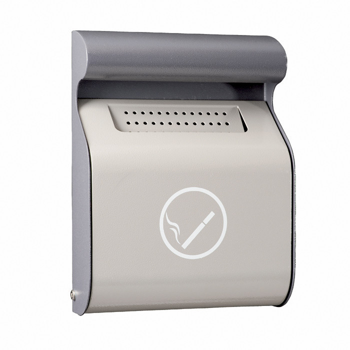 CENDRIER MURAL 3L EXT GRIS