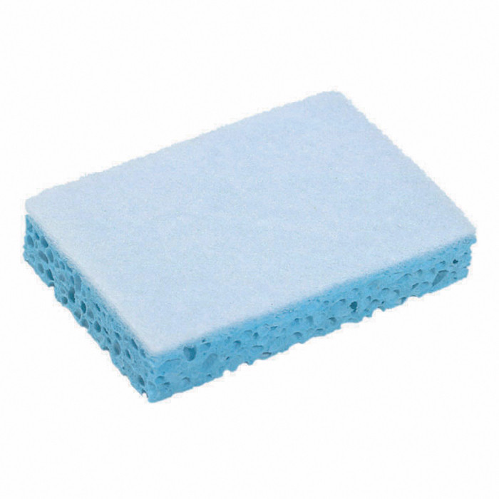 TAMPON EPONGE BLC/BLEU 13X8