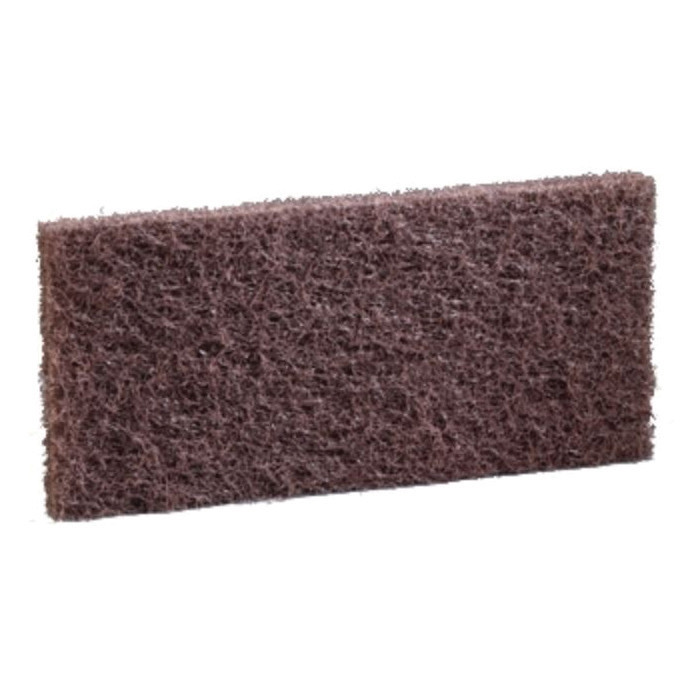 TAMPON ABRASIF MARRON 25C X10