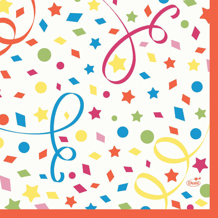 SERV 2P 33X33 CONFETTI X50