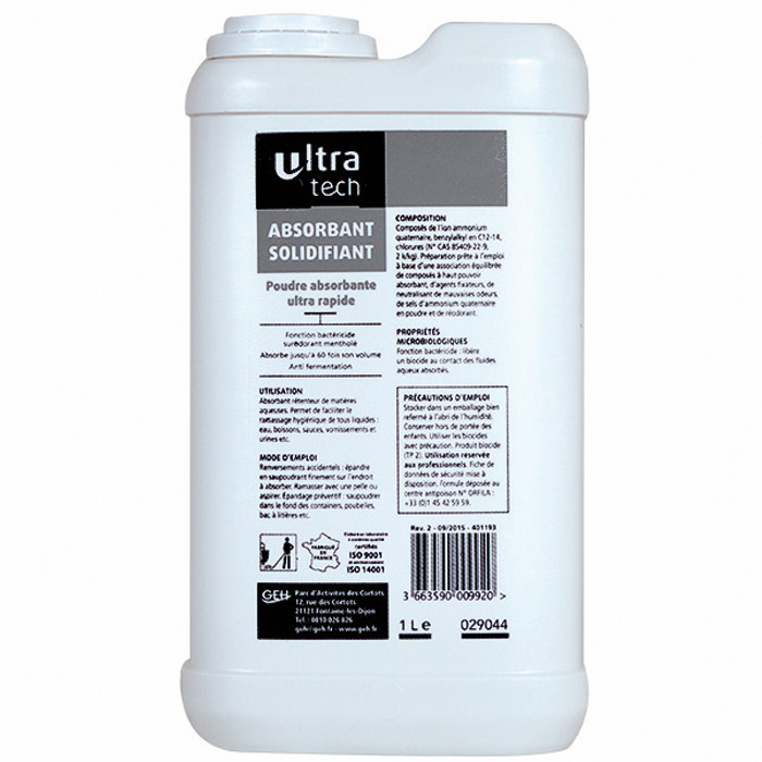ABSORBANT SOLIDIFIANT POUD 1L