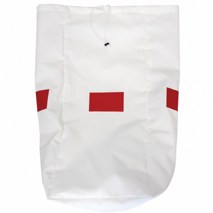 SAC LINGE COTON MARQUAGE ROUGE