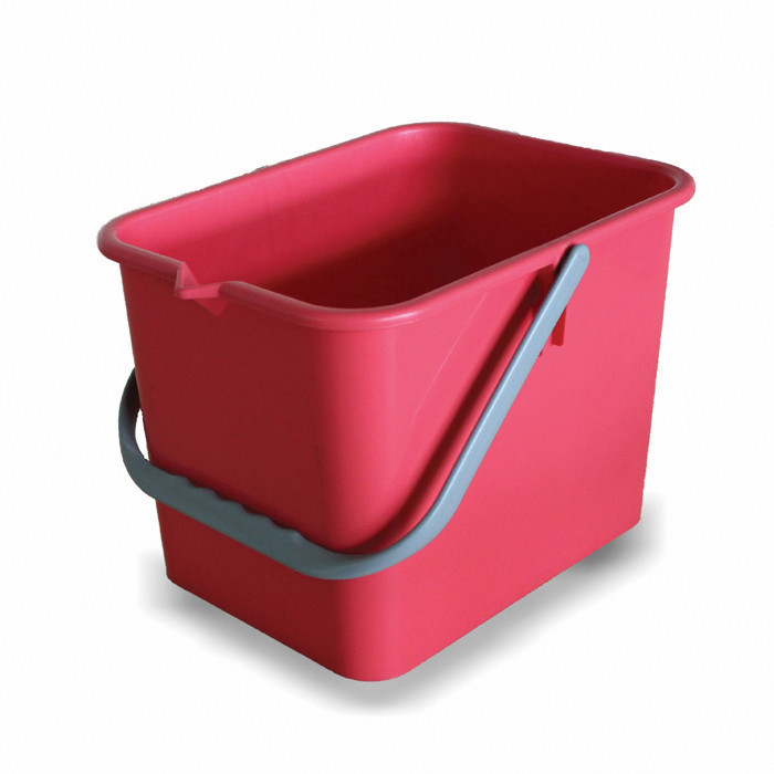 SEAU 9L ROUGE AV/ANSE